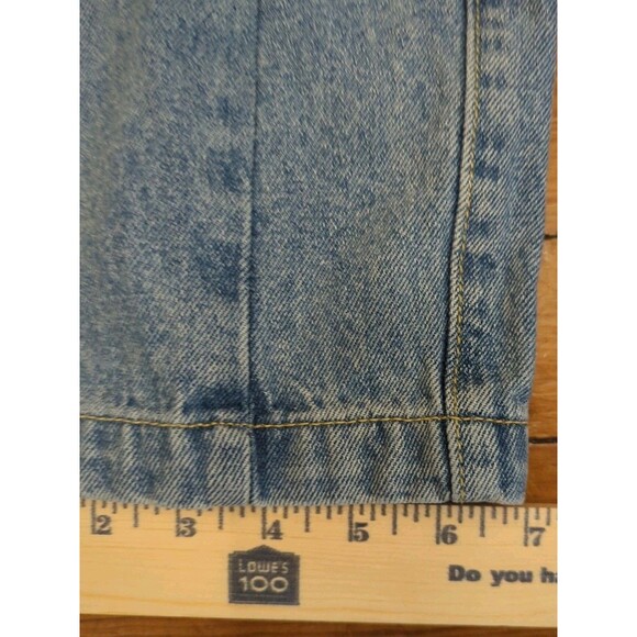 LIONESS WOMEN'S HIGH WAISTED CARGO POCKETS JEANS SZ XXS MED WASH PRINCESS POLLY - Picture 4 of 9